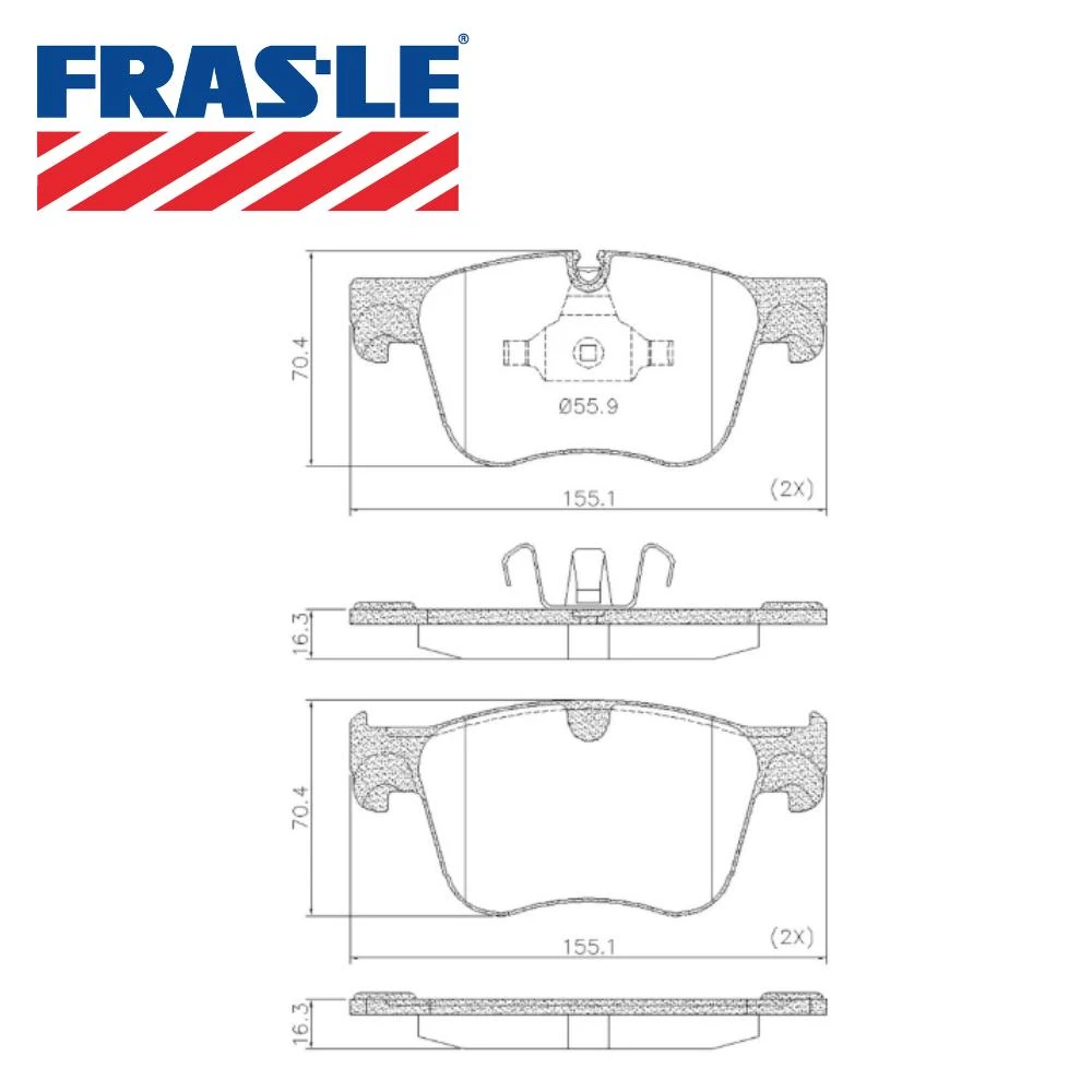 PASTILHA FREIO DIANTEIRA CITROEN C4 PICASSSO 1.6 2015 A 2018