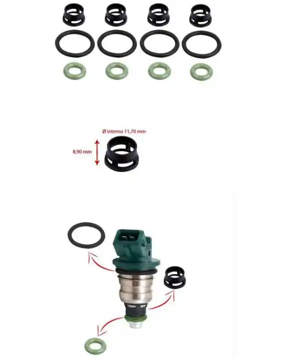 REPARO P/BICO INJETOR FIESTA 1.4 16V ZETEC