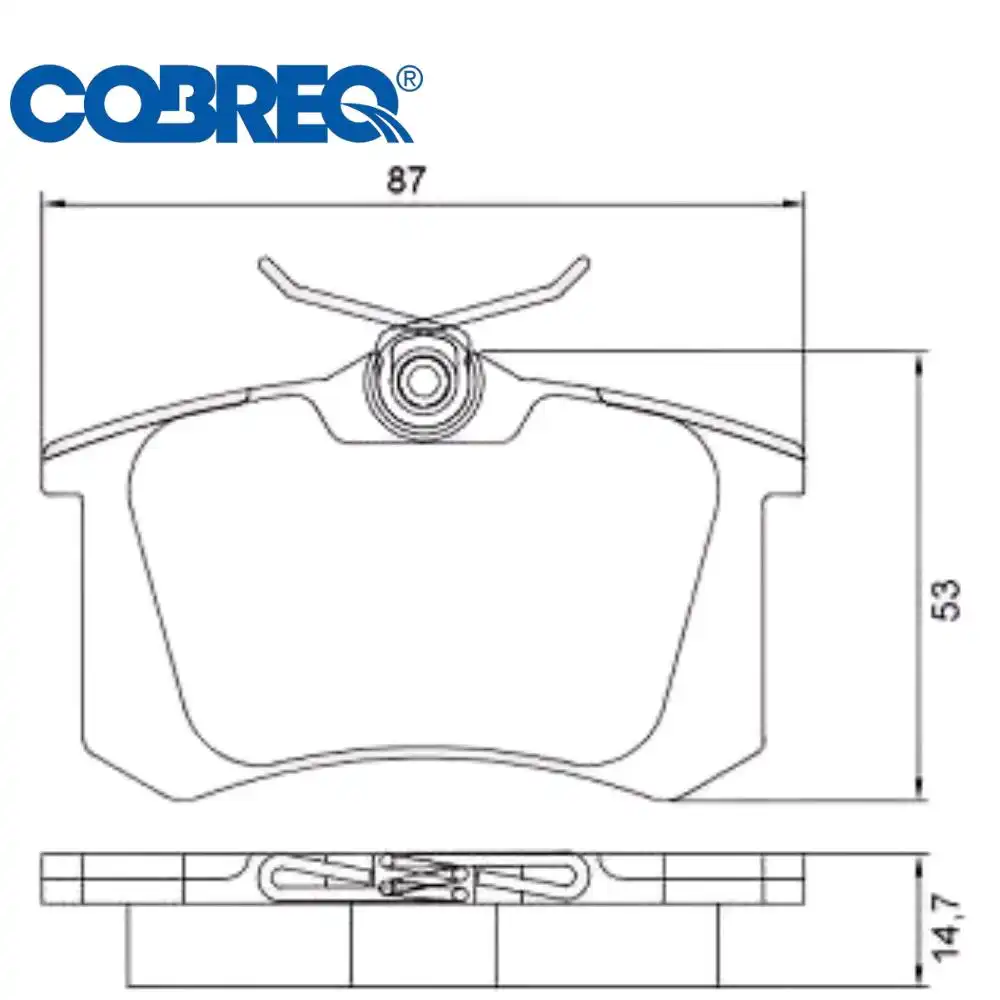 PASTILHA FREIO TRASEIRA GOLF 1.6 8V 2001 A 2014 CERAMICA