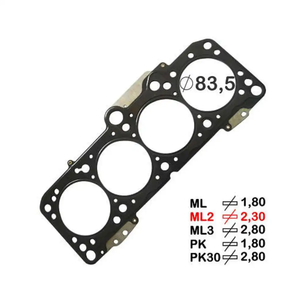 JUNTA CABECOTE SANTANA 2.0 1984 A 1994 METAL 2,30MM