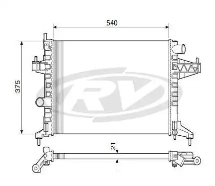 RADIADOR CORSA 2003 A 2013