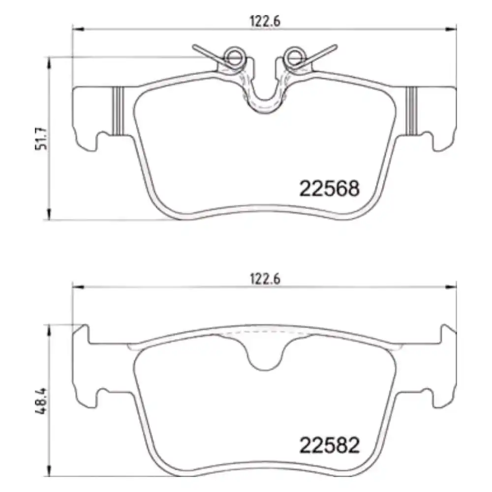 PASTILHA FREIO TRASEIRA VOLVO XC60 2017 ACIMA