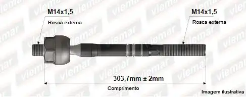 BARRA AXIAL GOL GV POLO 2002/ FOX MANUAL