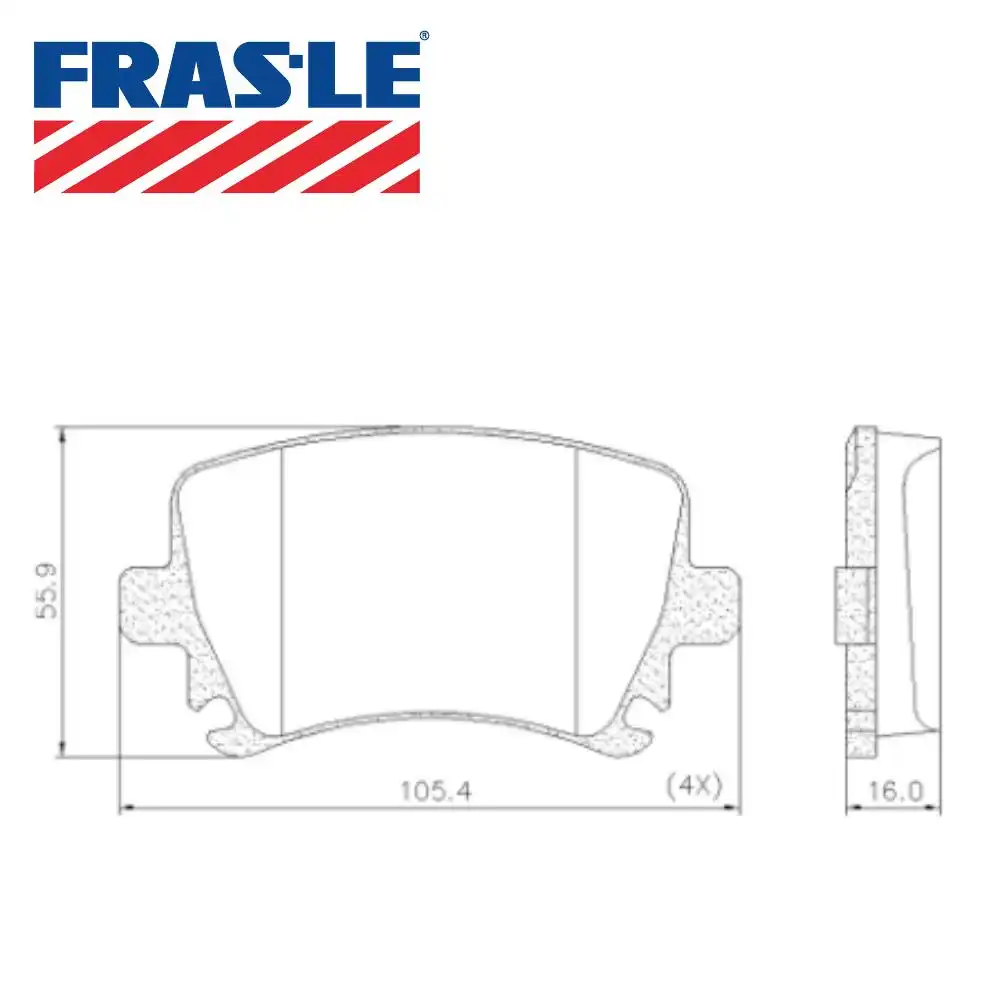PASTILHA FREIO TRASEIRA AUDI A3 2.0 2006 A 2014