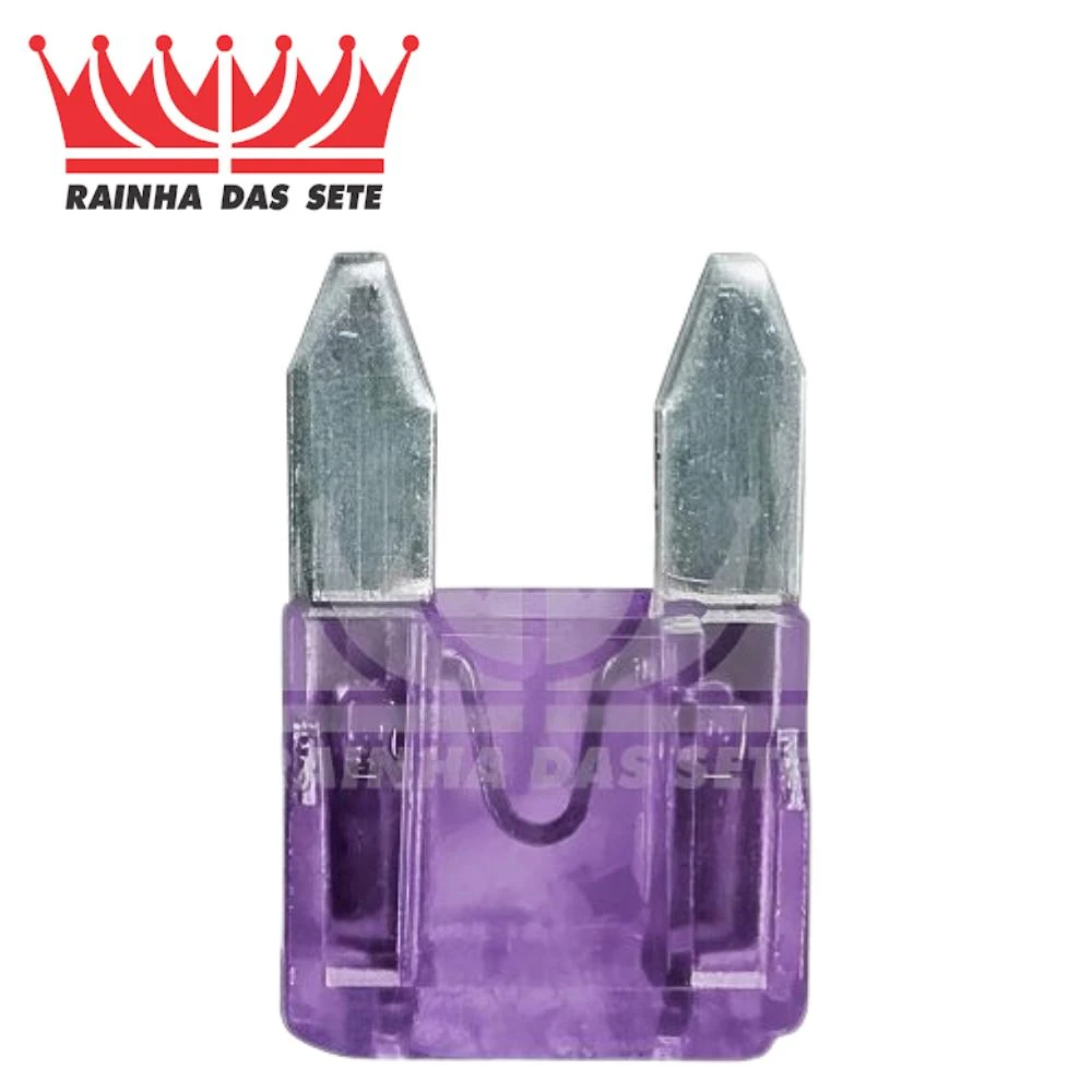 FUSIVEL MINI LAMINA VIOLETA 3 AMP UNIVERSAL COM 10