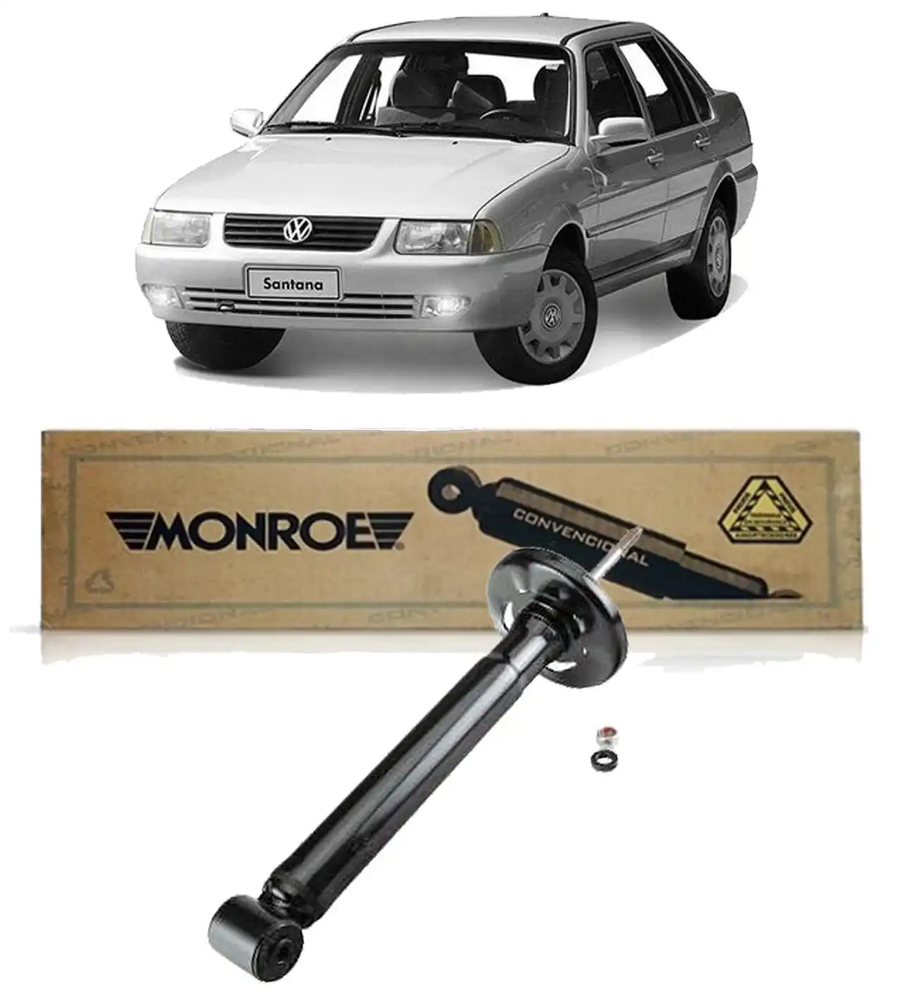 AMORTECEDOR TRASEIRO SANTANA 1984 A 2006 (GAS)