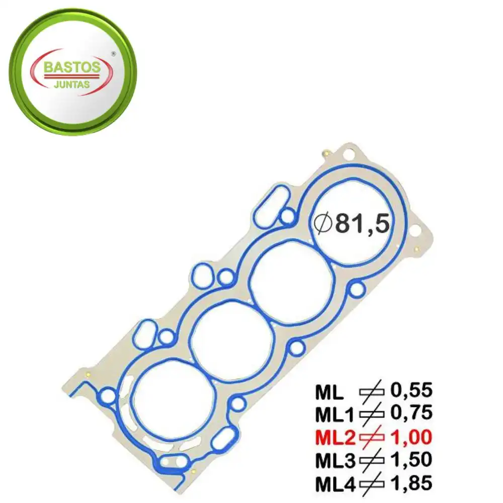 JUNTA CABECOTE TOYOTA COROLLA 1.6 1.8 16V 2003 A 2010 METAL