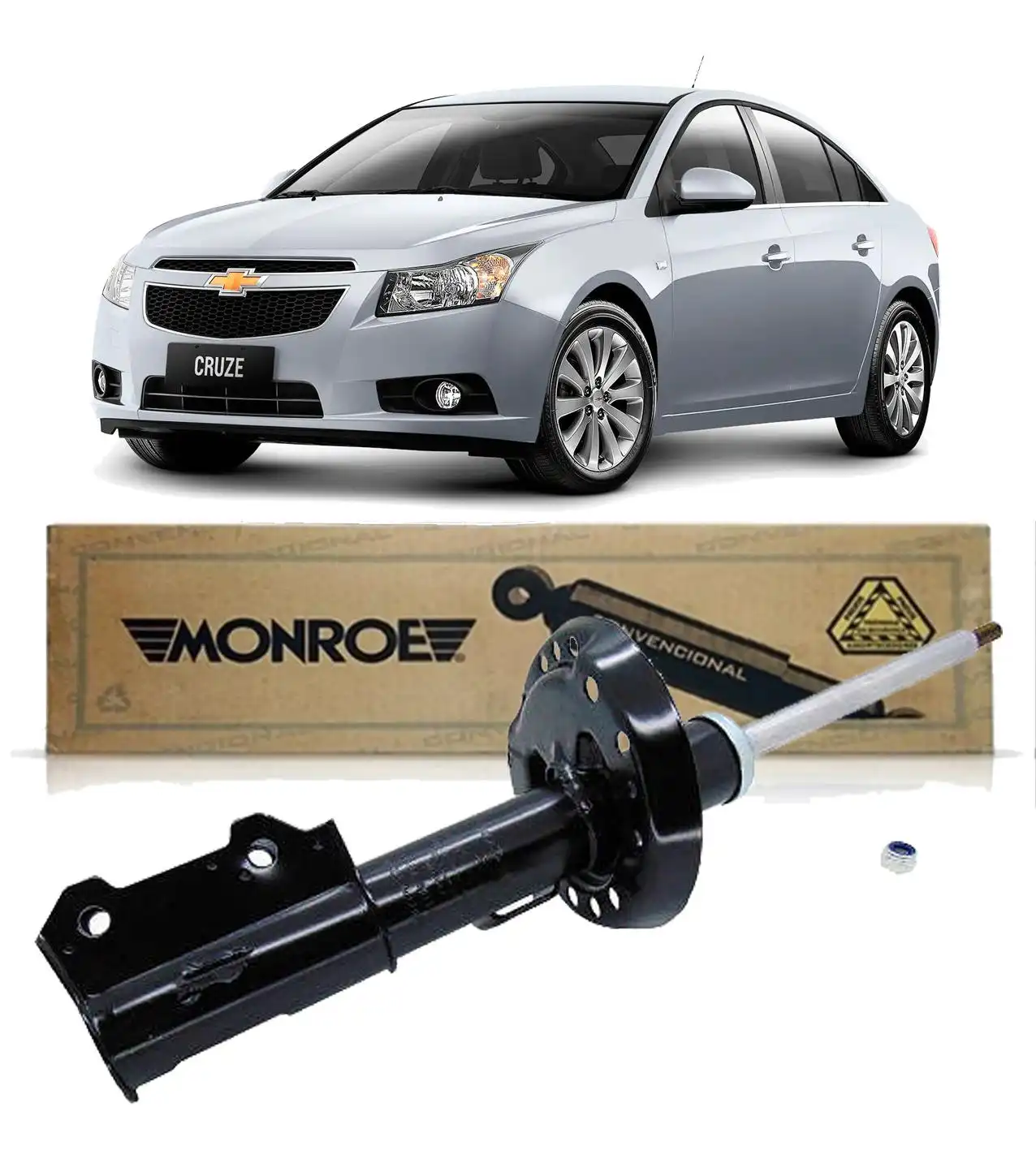 AMORTECEDOR DIANTEIRO CRUZE 2011 A 2016 DIREITO