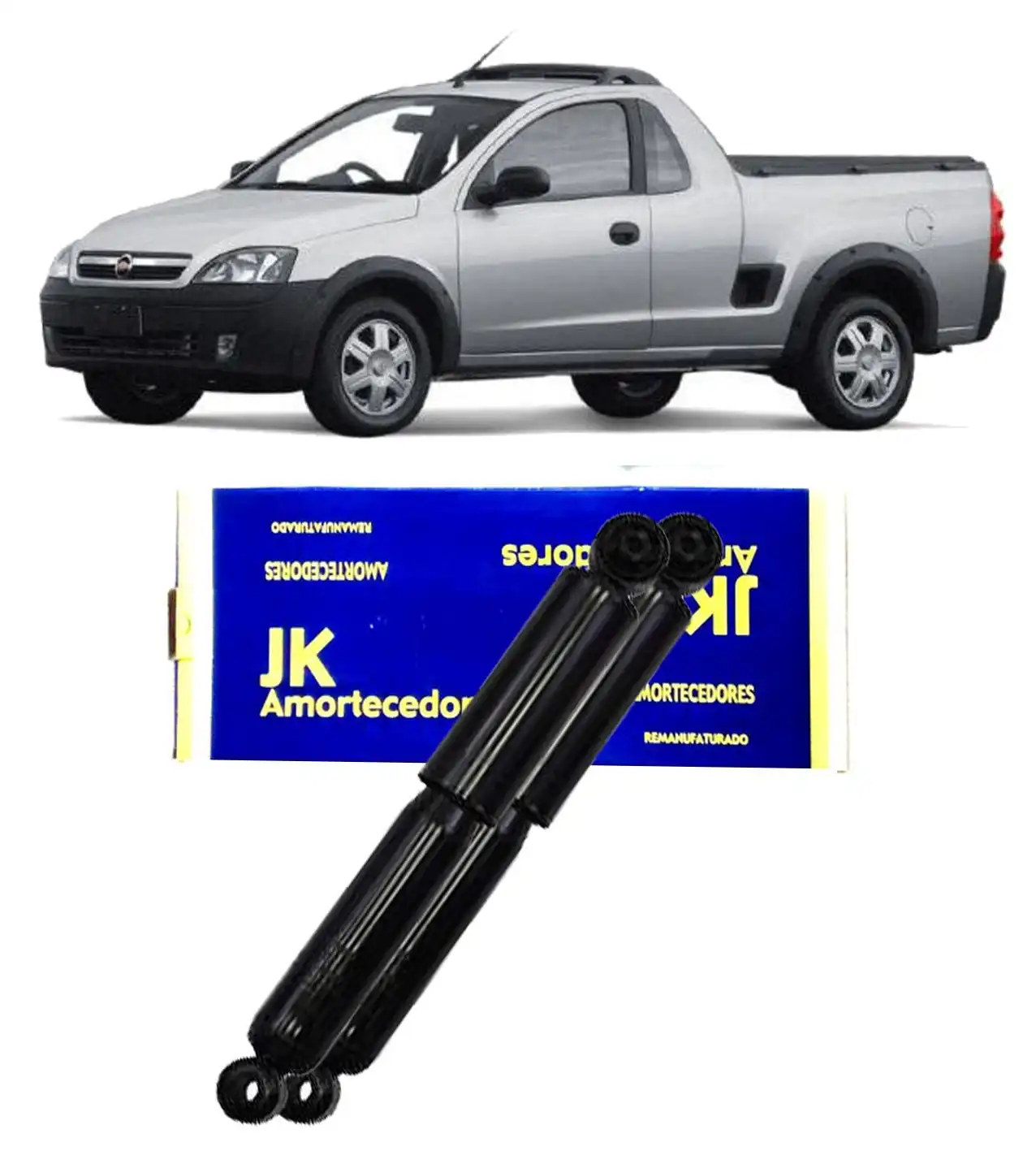 AMORTECEDOR TRASEIRO MONTANA 2003/ REMANUFATURADO JG