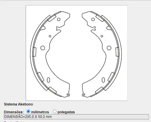 SAPATAS FREIO S-10 2.4 2.8 12/ MITSUBISHI L-200 TRITON 3.2