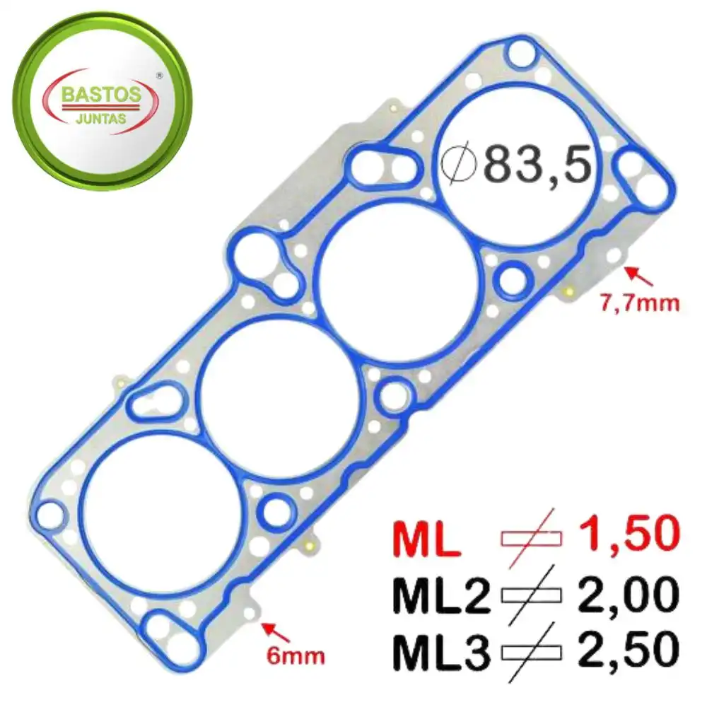 JUNTA CABECOTE PASSAT 1.6 1.8 85/ ALCOOL/ GASOLINA METAL