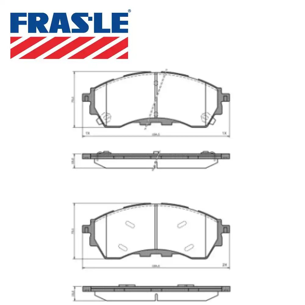 PASTILHA FREIO DIANTEIRA RANGER 3.0 24V 2024 EM DIANTE CERAM