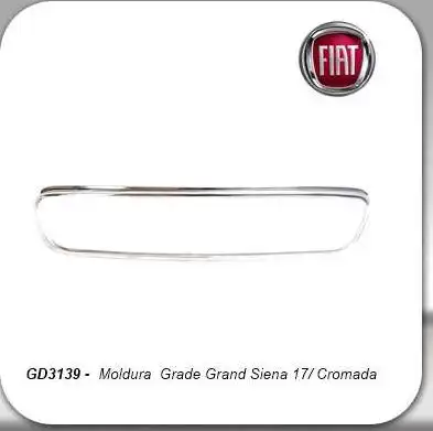 MOLDURA GRADE GRAND SIENA 2017/ CROMADA