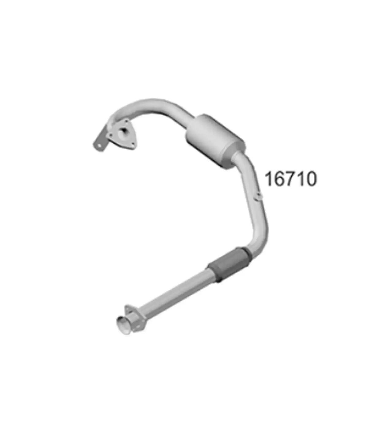 CANO SAIDA MOTOR KOMBI 1.4 FLEX 09/ C/ CATALISADOR