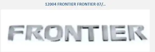 EMBLEMA ADESIVO "FRONTIER" 07/