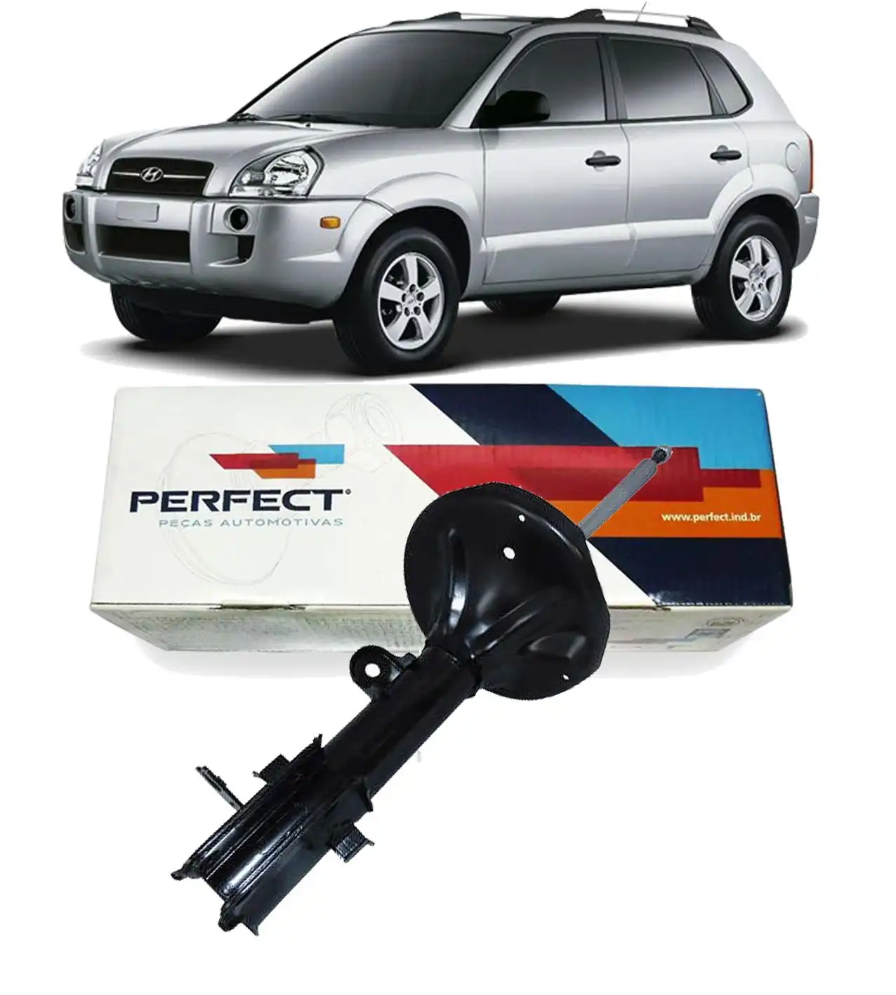 AMORTECEDOR TRASEIRO HYUNDAI TUCSON 2005/ ESQUERDO