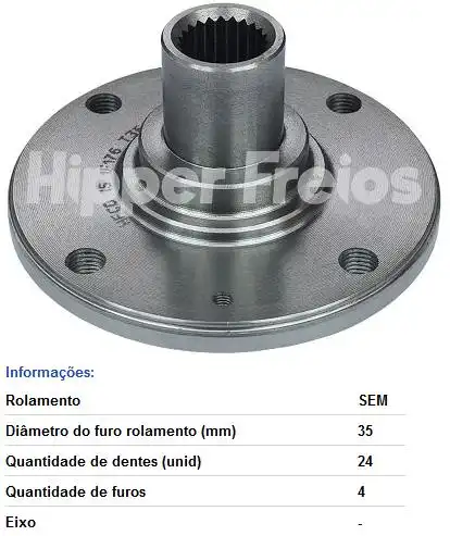 CUBO RODA DIANT ESCORT