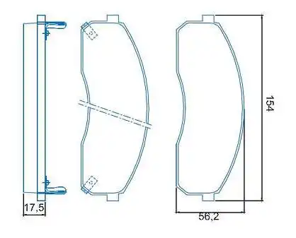 PASTILHA FREIO DIANTEIRA BESTA GS 1999/