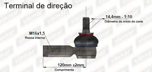 PONTEIRA DIRECAO FIAT DUCATO 94/02