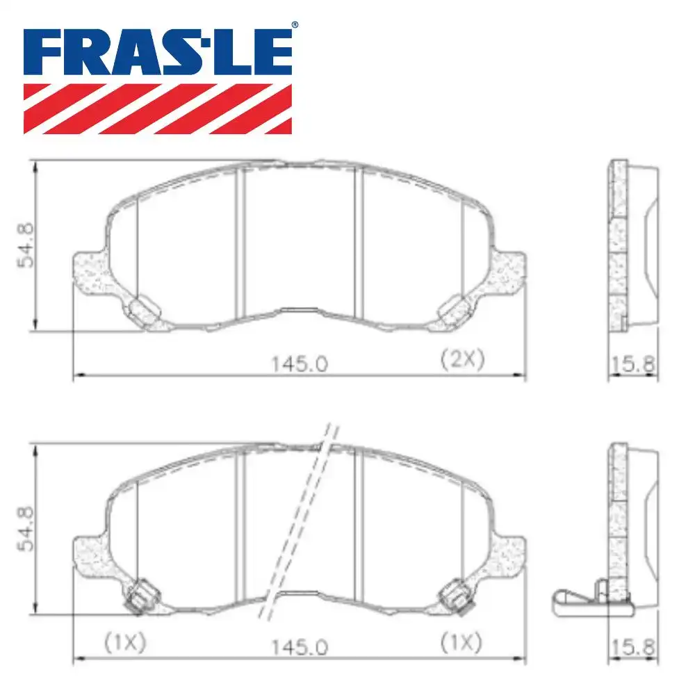 PASTILHA FREIO DIANTEIRA ASX 2.0 16V 2011 A 2018