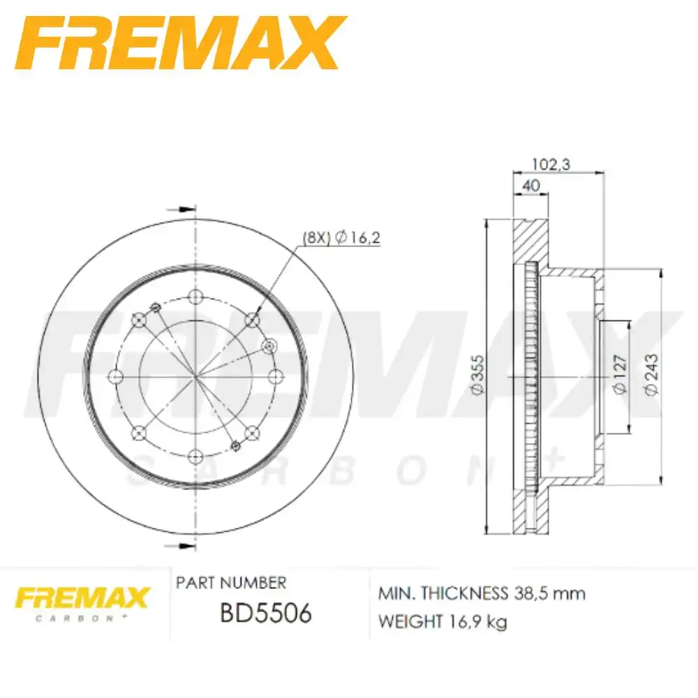 DISCO FREIO DIANTEIRO SILVERADO 6.6 32V 2023 ACIMA VENTILADO