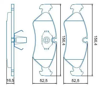 PASTILHA FREIO DIANTEIRA VECTRA 1997/