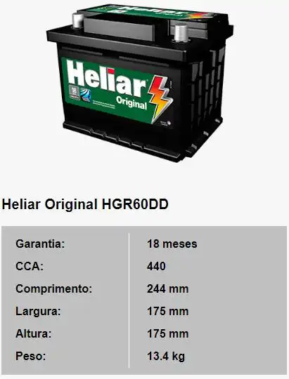 BATERIA UNIVERSAL 60 AMP. POSITIVO ESQ (MODELO ORIGINAL)