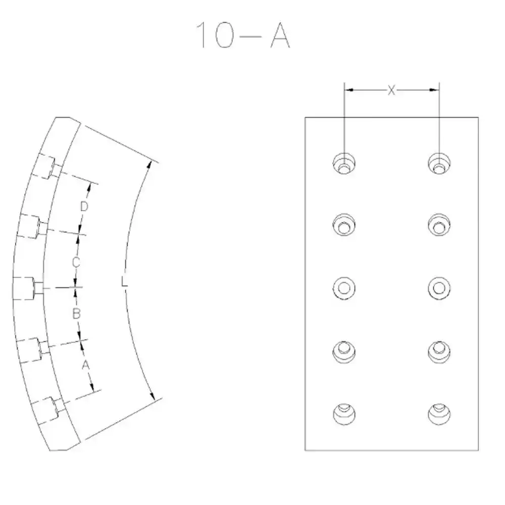 LONA FREIO TRAS MONZA KADETT 91/ CORSA PICK UP