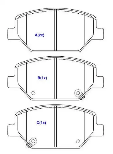 PASTILHA FREIO DIANTEIRA EQUINOX 2.0 2018 ACIMA
