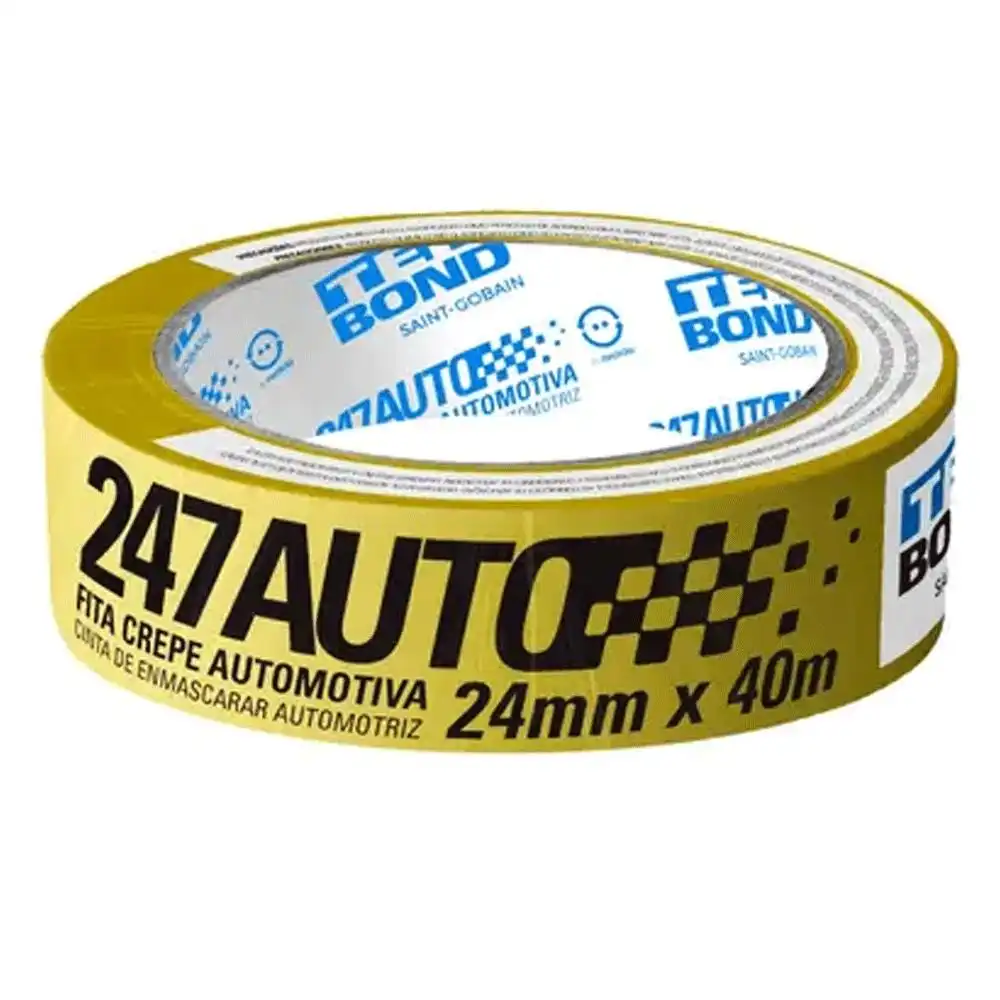 FITA CREPE AMARELA 24MMX40M (1PC)