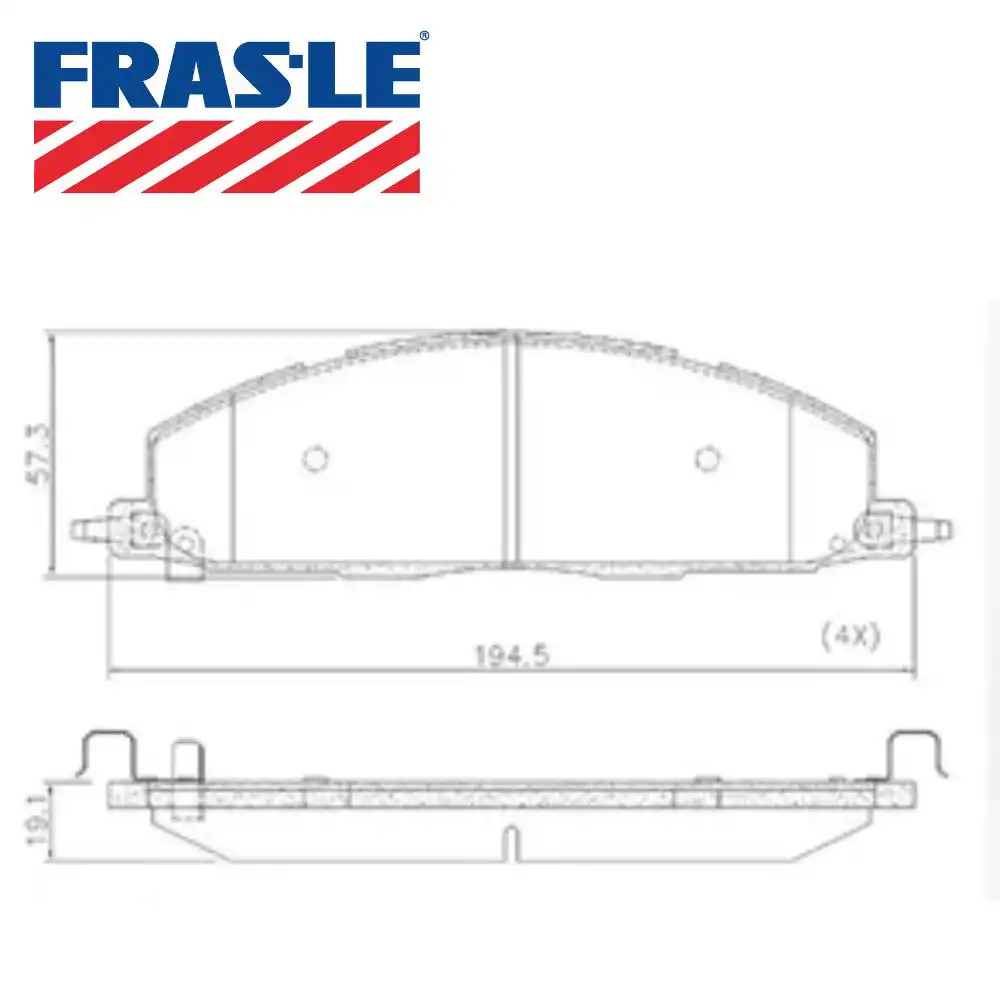 PASTILHA FREIO TRASEIRA RAM 2500 2009 A 2019