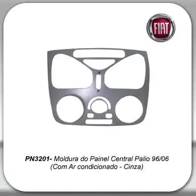 MOLDURA PAINEL CENTRAL 1996 A 2006 C/ AR CINZA