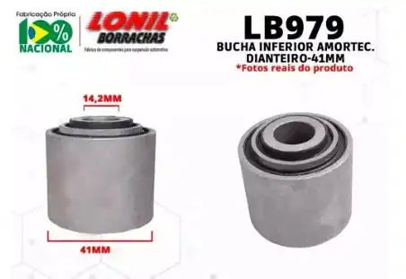 BUCHA AMORTECEDOR DIANTERIO NISSAN FRONTIER SEL 2013/ INF 41