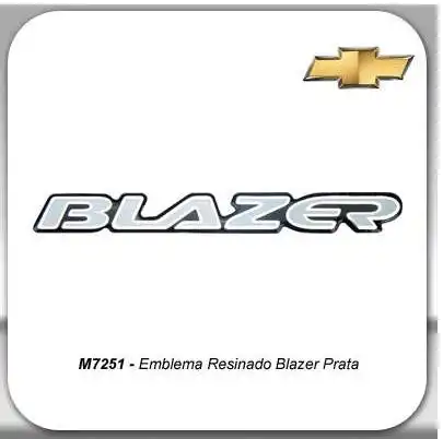 EMBLEMA BLAZER PRATA