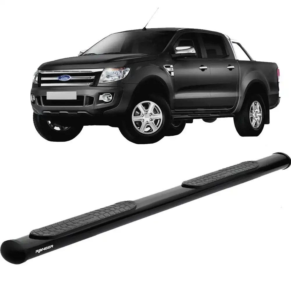 ESTRIBO LATERAL RANGER 2013/ CAB. DUPLA OBLONGO PRETO