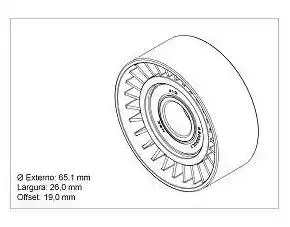 POLIA CORREIA ALTERNADOR RENAULT MEGANE LIVINA 1.6 16V 2008/