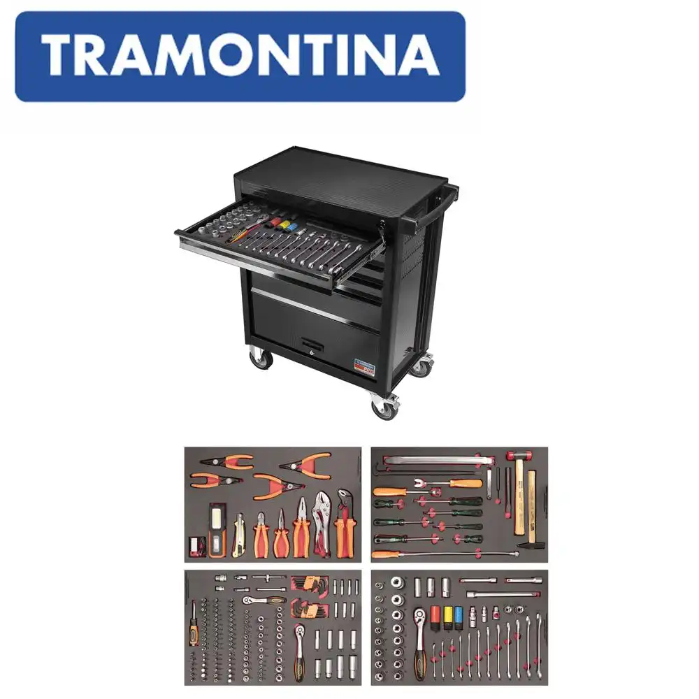 CARRO PARA FERRAMENTAS COM 204 PEÇAS