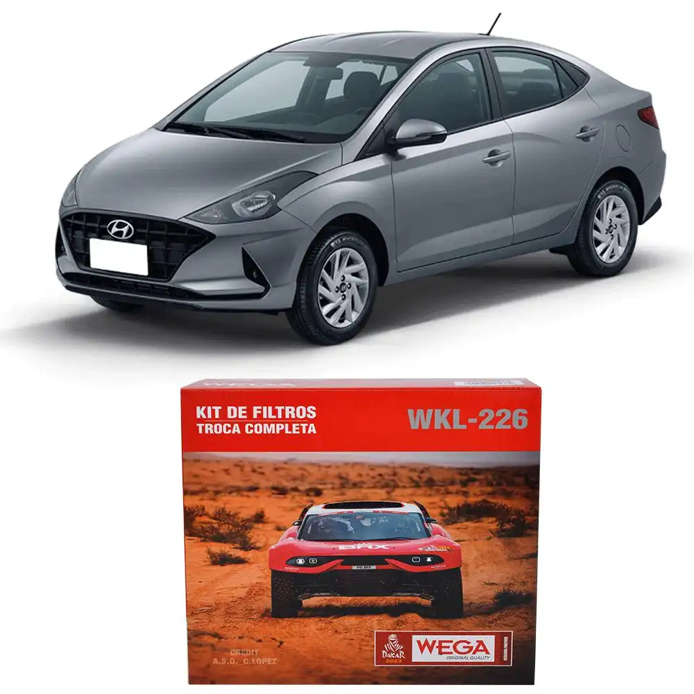 KIT FILTROS HYUNDAI HB20S 1.0 12V 2019 ACIMA