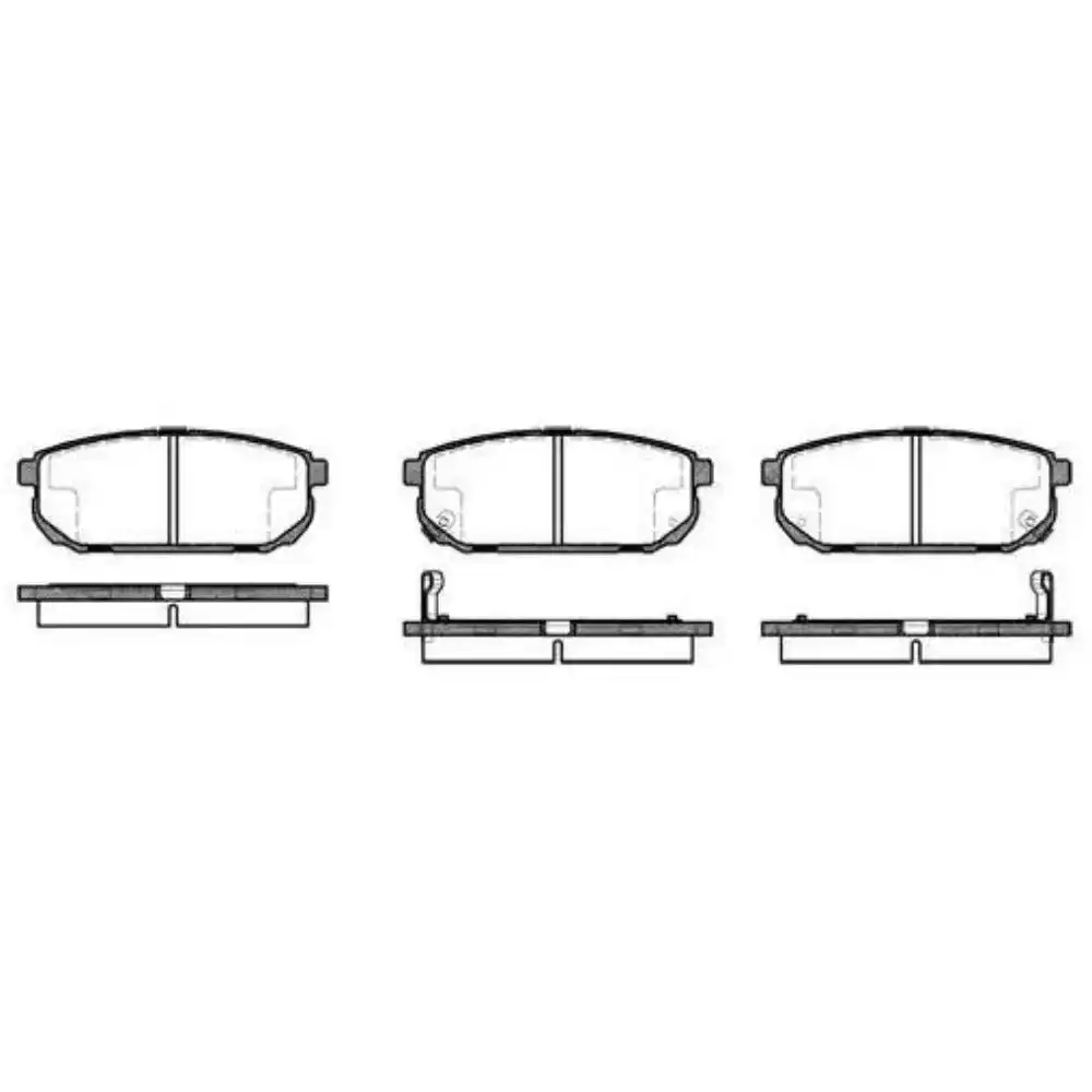 PASTILHA FREIO TRAS KIA SORENTO 2002 A 2009 TODOS