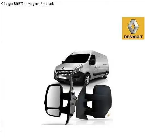 ESPELHO EXT RENAULT MASTER 2013 A 2022 DIR HASTE CURTA