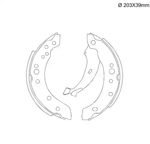 SAPATAS FREIO CITROEN C3 1.4 2002 A 2012