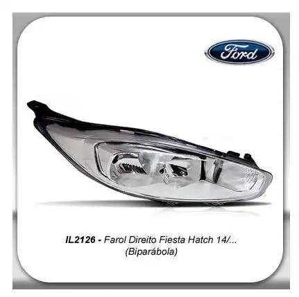 FAROL NEW FIESTA 2014 A 2019 DIR CROMADO