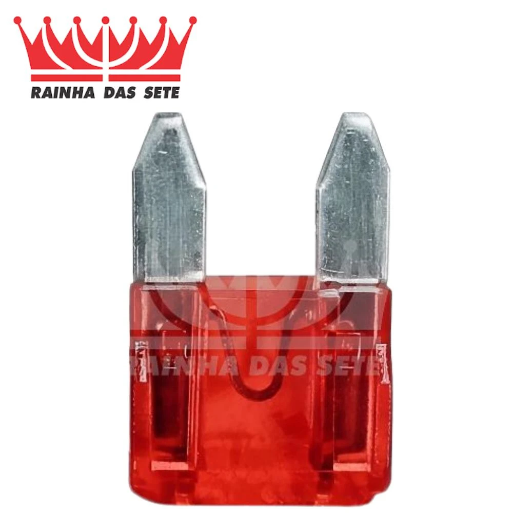 FUSIVEL MINI LAMINA VERMELHO 10 AMP UNIVERSAL COM 10