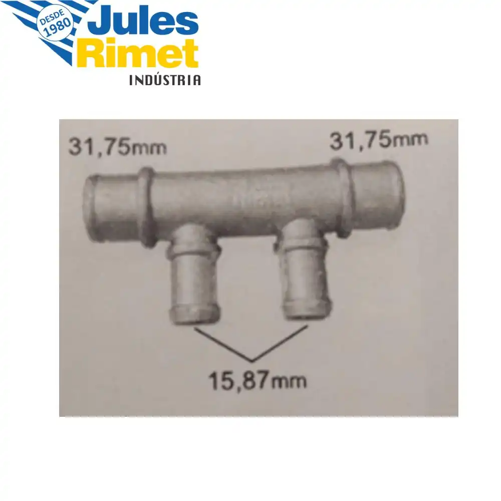 CONEXAO MANGUEIRA INFERIOR RADIADOR FIAT 4 SAIDAS