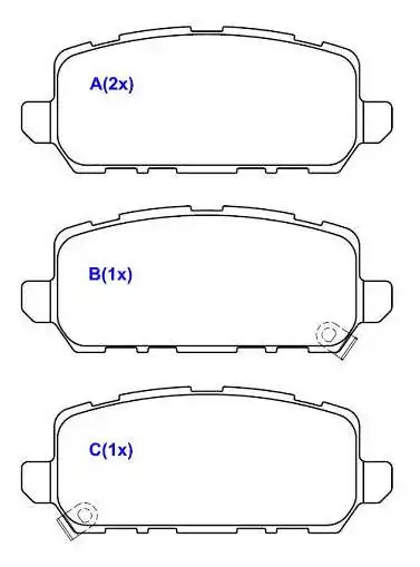 PASTILHA FREIO TRASEIRA HONDA ACCORD 2013/