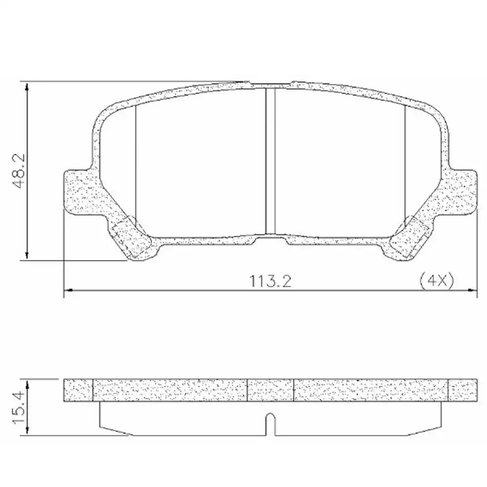PASTILHA FREIO TRASEIRA TRAILBLAZER 2.8 16V 2012 ACIMA CERAM