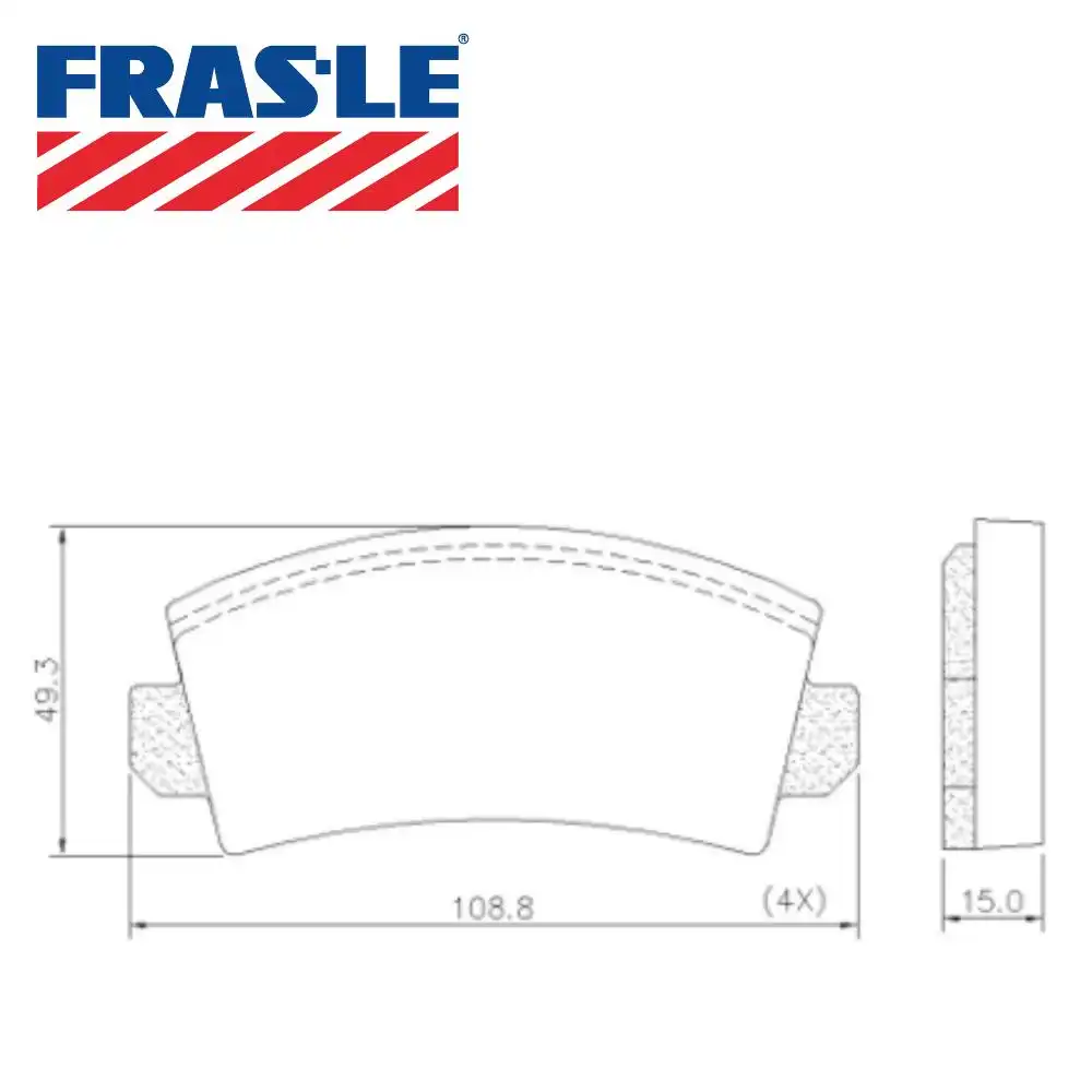 PASTILHA FREIO DIANTEIRA CORCEL I II /1981 BENDIX