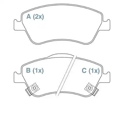 PASTILHA FREIO DIANTEIRA TOYOTA COROLLA 2009 A 2014 CERAMICA