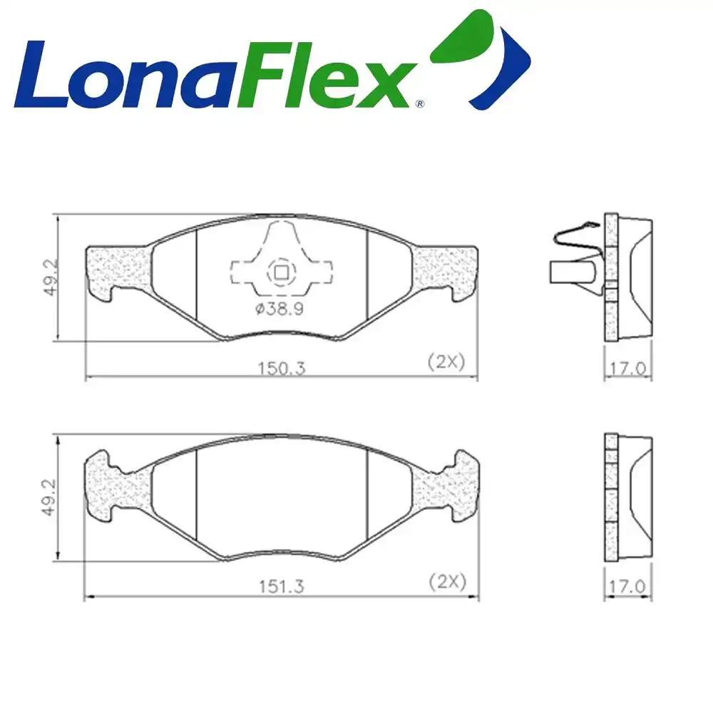 PASTILHA FREIO DIANTEIRA FUSION 2006 A 2012