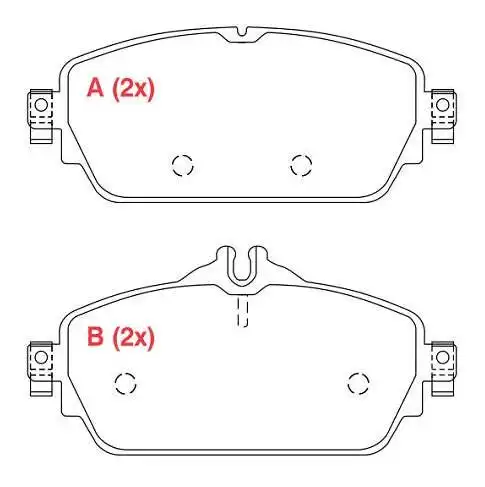 PASTILHA FREIO DIANTEIRA MERCEDES CLASSE C180 2014/